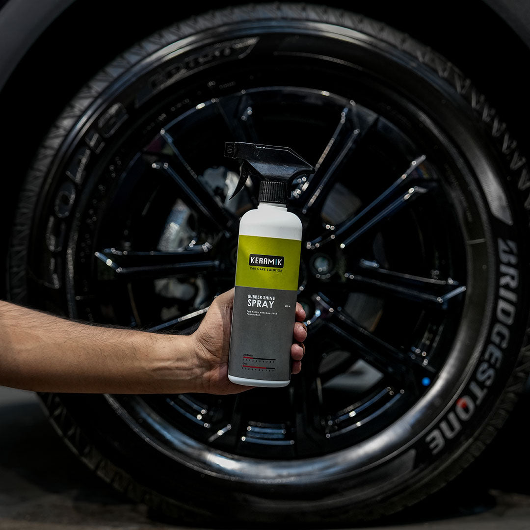 Rubber Shine Tyre Polish by Keramik Car care